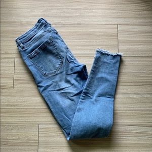 Blank NYC spray on distressed skinny jeans